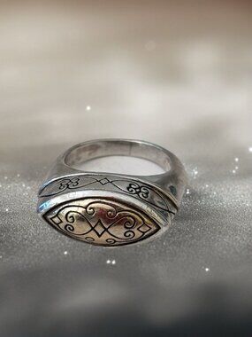 Vintage BRIGHTON 925 Sterling Silver Dome Ring Size 7 (10.9g)